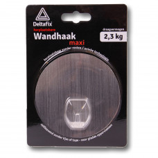 WANDHAAK MAXI HERPLAATSBAAR ZILVER 100 MM 2.3 KG
