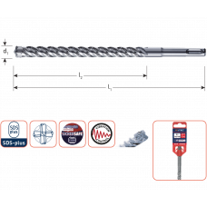 HAMERBOOR SDS+ QUATTRO-X Ø 22 X 400/450 MM