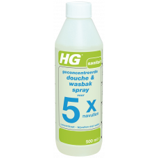 HG DOUCHE & WASBAKSPRAY 5 X NAVULLEN 500 ML OP=OP