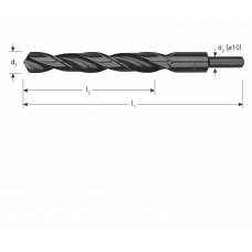 HSS-R SPIRAALBOOR DIN 338 TYPE N Ø 13.5 X 108/160 MM