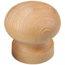 KNOP GRENENHOUT ROND ï¿½ 30 MM