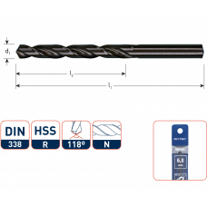 HSS-R SPIRAALBOOR DIN 338 TYPE N Ø 4.5 X 47/80 MM