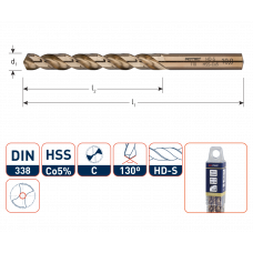 HSS-E SPIRAALBOOR DIN 338 TYPE HD-S Ø 1.5 X 18/40 MM