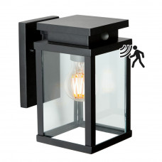 WANDLAMP MODERN JERSEY M ZWART MET SENSOR