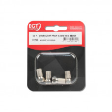 COAX-CONNECTOR PRO TBV BEDEA (4 ST)