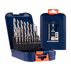 HSS-G SPIRAALBORENSET DIN 338 TYPE N 19-DELIG Ø 1 -10 MM