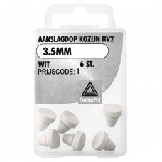 AANSLAGDOP KOZIJN BERKVENS 3.5 MM WIT (6 ST)