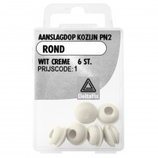 AANSLAGDOPJES POLYNORM PN2 WIT CREME (6 ST)