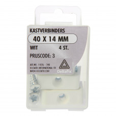 KASTVERBINDERS WIT 40 X 14 MM (4 ST)