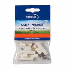 SCHARNIEREN TBV HOR WIT (2 ST)