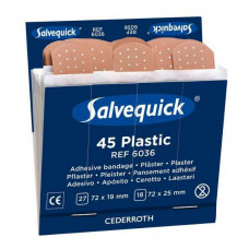 SALVEQUICK PLEISTER PLASTIC NAVULLING 6036 6X45ST