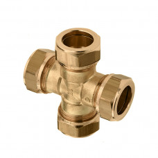 BONFIX KNEL KRUISSTUK MESSING 15 X 15 X 15 X 15 MM OP=OP (LOS)