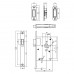 WONINGBOUW MAGNEET LOOPSLOT, VOORPLAAT AFGEROND ZWART, 20X174, DOORN 5