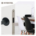WONINGBOUW MAGNEET BADKAMER/TOILET SLOT 63/8MM, VOORPLAAT AFGEROND RVS