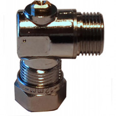KOGELASLUITKRAAN HAAKS 3/8"BU X 12 MM