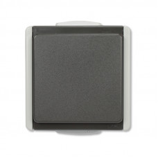 AQUARIUS IP54 WANDCONTACTDOOS 1-VOUDIG GRIJS