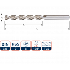 HOUTSPIRAALBOOR TLS Ø 4,0 X 43/75 MM