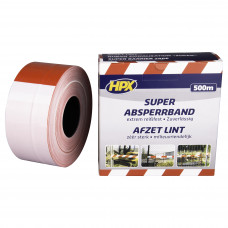 SUPER AFZETLINT - WIT/ROOD 80MM X 500M