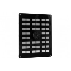 SCHUIFROOSTER AFSLUITBAAR ALUMINIUM 250 X 200 MM ZWART