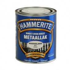 HAMMERITE METAALLAK HOOGGLANS WIT 750 ML S010