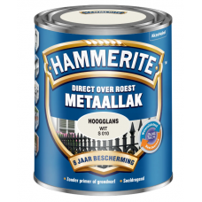 HAMMERITE METAALLAK HOOGGLANS WIT 750 ML