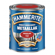 HAMMERITE METAALLAK HOOGGLANS ROOD 750 ML