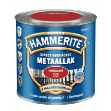 HAMMERITE METAALLAK HOOGGLANS ROOD 250 ML