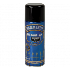 HAMMERITE METAALLAK HOOGGLANS ZWART 400 ML S060