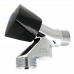 WASMACHINEKRAAN ZWARTE KNOP + BELUCHTER + KEERKLEP 1/2"BU X 3/4"BU
