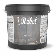 REBEL TEX FLAT BASIS WIT (MUURVERF MAT) 10 LITER