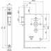 1255/17-50 DR.1+3 BLIS. LOOPSLOT, DM50MM, KRUKGAT 8MM, VOORPLAAT RVS 2