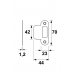 AXA SLUITPLAAT 7135-10-56 LOOP ZWART