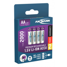 BATTERIJ OPLAADBAAR (USB-C) AA