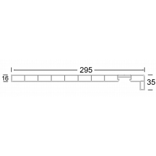 NOVALIT DAKRANDPANEEL 295 MM 6 M1 (DIVERSEN KLEUREN)