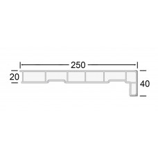 STEMID VENSTERBANK BETONLOOK 250 MM 6 M (DIVERSEN KLEUREN)