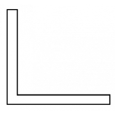 STEMID HOEKPROFIEL 15 X 15 X 2,5 MM GLAD (WIT & ZWART)
