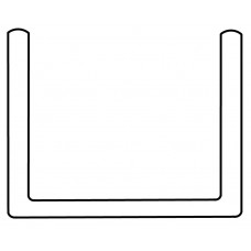 STEMID U-PROFIEL 18 X18 X18 GLAD (WIT)