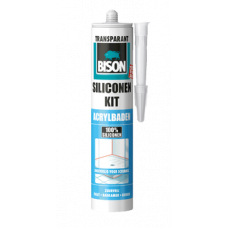 BISON SILICONENKIT ACRYLBADEN TRANSPARANT 310 ML