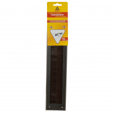 BRIEVENBUSAFDICHTING MET BORSTEL BASIC ZONDER KLEP BRUIN
