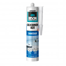 BISON SILICONENKIT SANITAIR ANTRACIET 300 ML