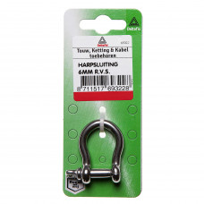 HARPSLUITING RVS A4 6 MM 1ST HARPSLUITING RVS A4 6 MM 1ST