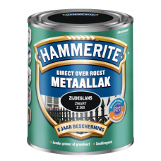HAMMERITE METAALLAK ZIJDEGLANS ZWART 750 ML