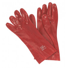 HANDSCHOEN PVC ROOD 35CM.