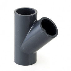 PVC DRUK T-STUK 45º 25 MM 16 ATO PVC DRUK T-STUK 45º 25 MM 16 ATO