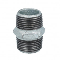 MF GEG DUBBELE NIPPEL 1/2"BU