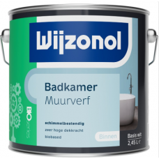 WIJZONOL BADKAMER MUURVERF BASIS WIT 2,5 LITER