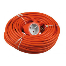 TUINVERLENGSNOER 2 X 1 MM² ORANJE 20 METER
