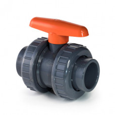 KOGELKRAAN PVC 40 MM MET 2 X WARTEL KOGELKRAAN PVC 40 MM MET 2 X WARTEL