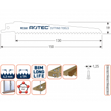 RECIPROZAAGBLAD RC260 (5 ST)