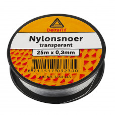 NYLON SNOER TRANSPARANT 0.5 MM 25 METER